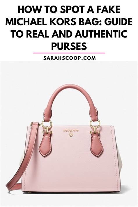 how to know original michael kors bag|authentic Michael Kors handbags.